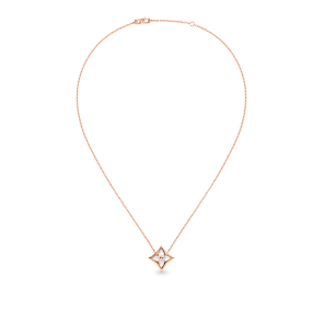 Louis Vuitton Colour Blossom star pendant, pink gold and white mother-of-pearl
